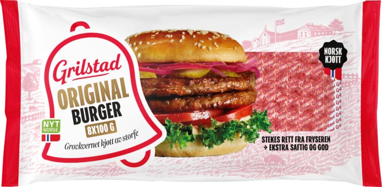 Hamburger 8x100g Grilstad