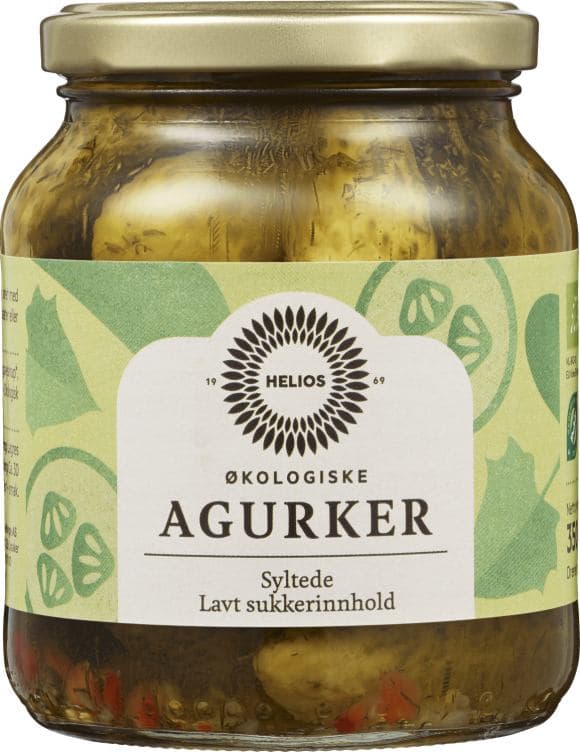 Agurker Hele Økologisk 350g Helios
