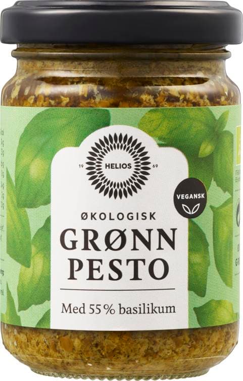 Pesto Grønn Økologisk 130g Helios