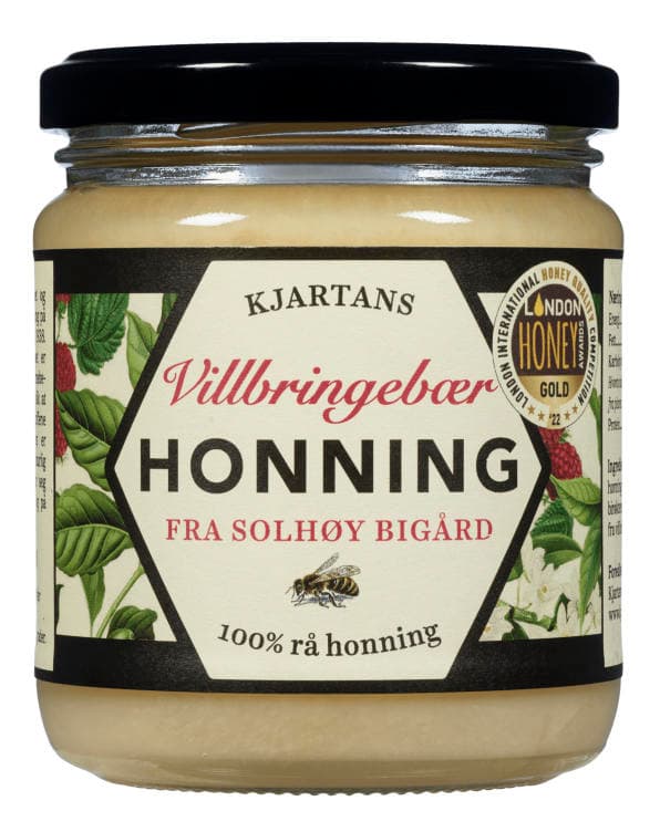Bringebærhonning 350g Kjartan Dahl