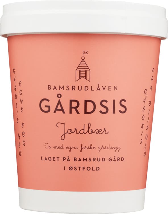 Gårdsis Jordbær 0,5l Bamsrudlåven