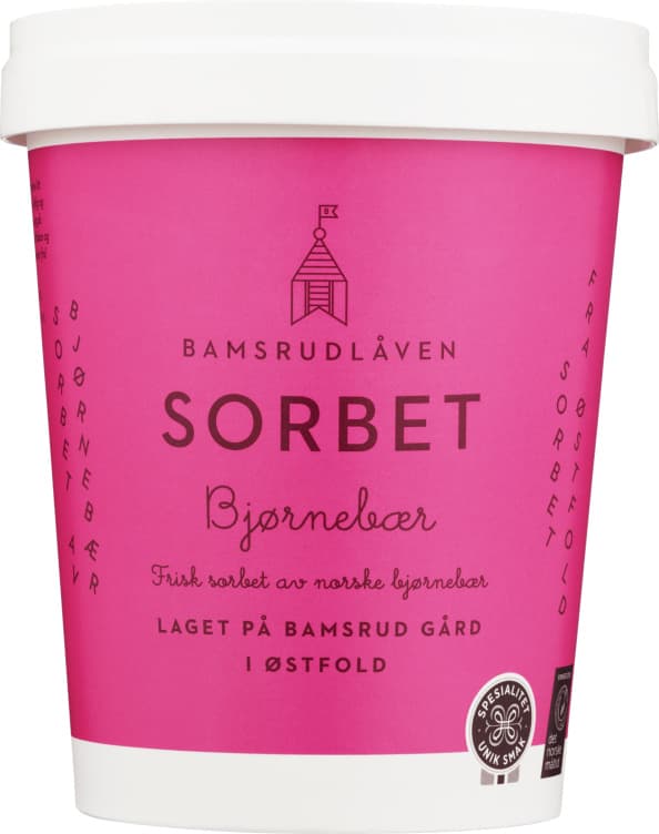 Bjørnebærsorbet 0,5l Bamsrudlåven