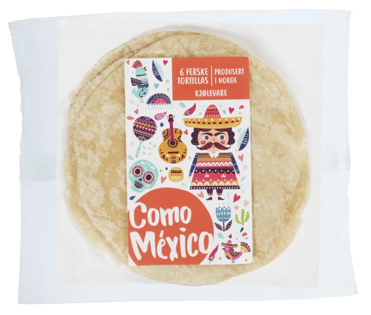 Hvetetortilla 6stk 300g Como Mexico