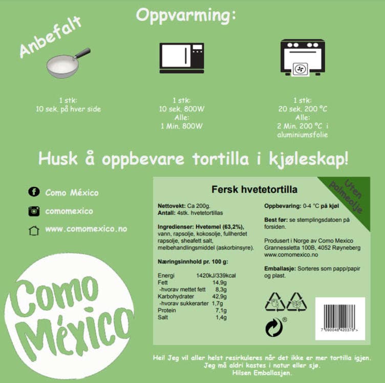Hvetetortilla