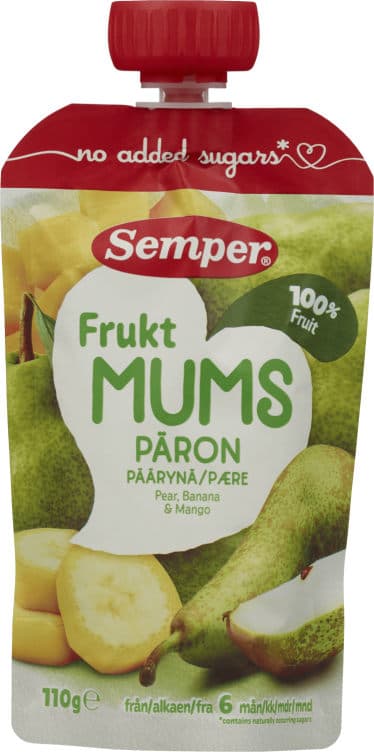 Fruktmums Pære 110g Semper