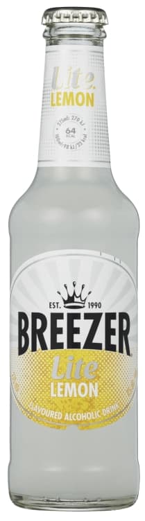 Bacardi Breezer Lemon Lite 27,5cl flaske