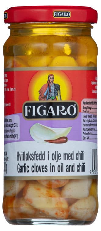 Hvitløk Marinert m/Chili 240g Figaro