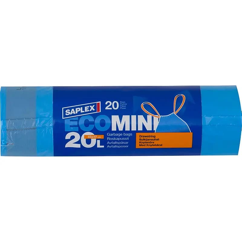 Avfallsekk 20-pk 45x47 cm knyt Saplex