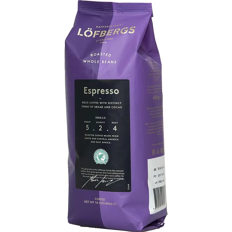 Kaffebønner Löfbergs 400 g, Espresso Black Mystery