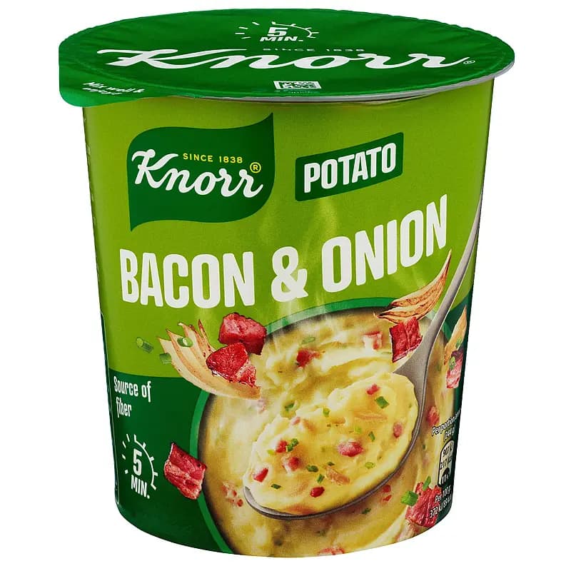 Potato snack pot 51 g bacon & onion Knorr