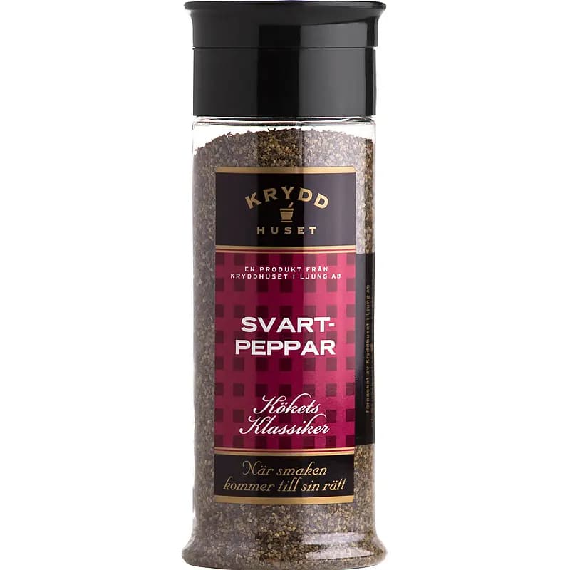 Svartpepper Kryddhuset 200 g, grovmalt