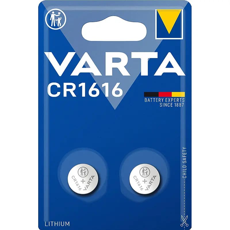 Knappcellebatteri 2-Pk CR1616 Varta