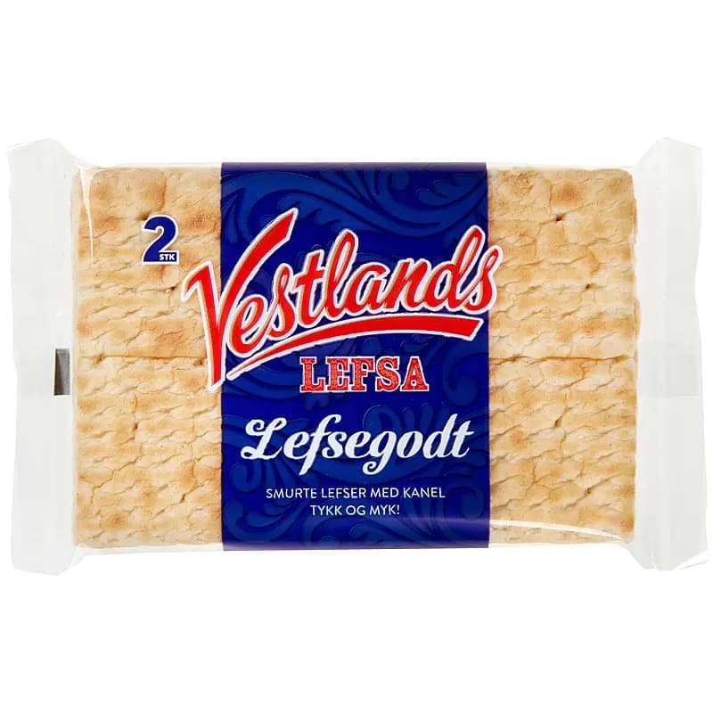 Lefsegodt 2 stk 115 g Vestlandslefsa