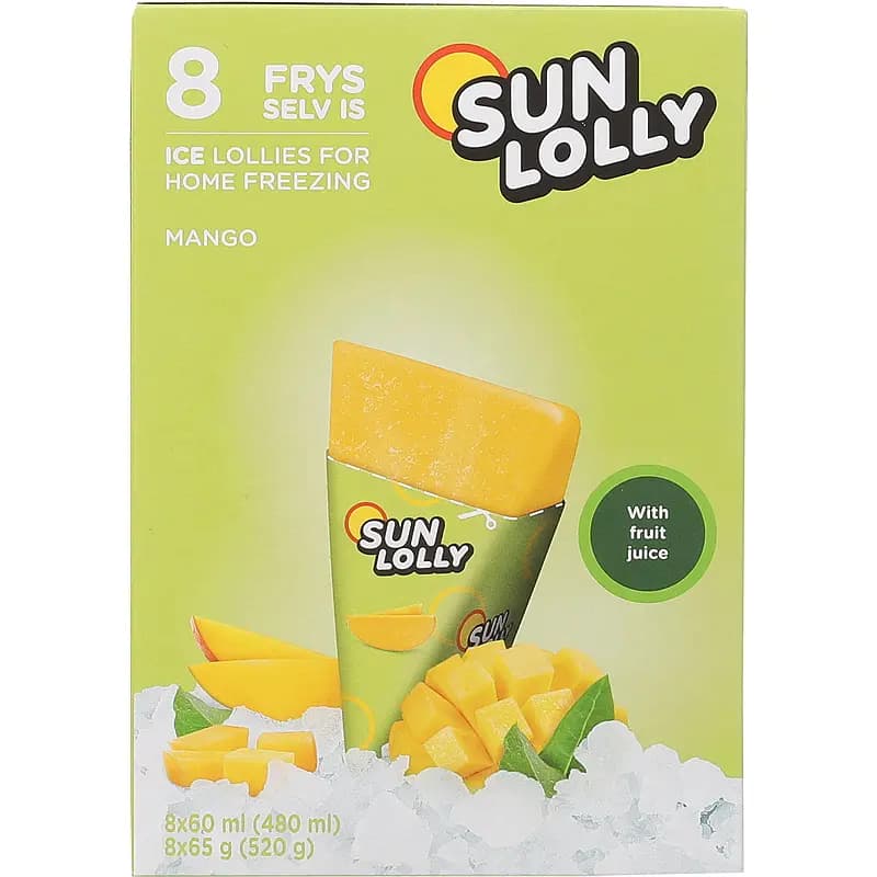 Sun Lolly 8-pk Mango