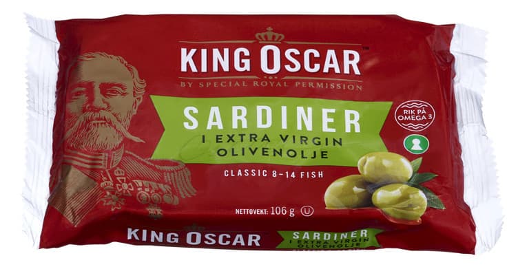 SARDINER I OLJE 106 g King Oscar