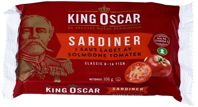 SARDINER I TOMAT 106 g King Oscar