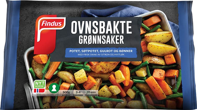 GRØNNSAKER OVNSBAKTE 500 g sitron og hvitløk