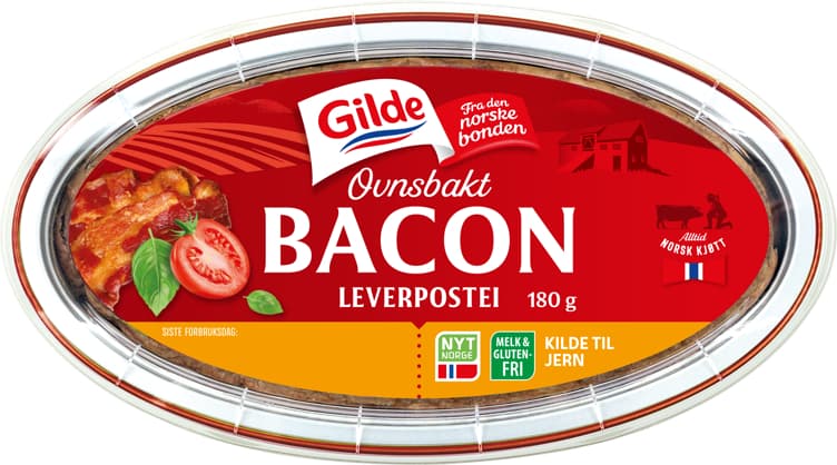 GILDE LEVERPOSTEI 180 g ovnsbakt bacon