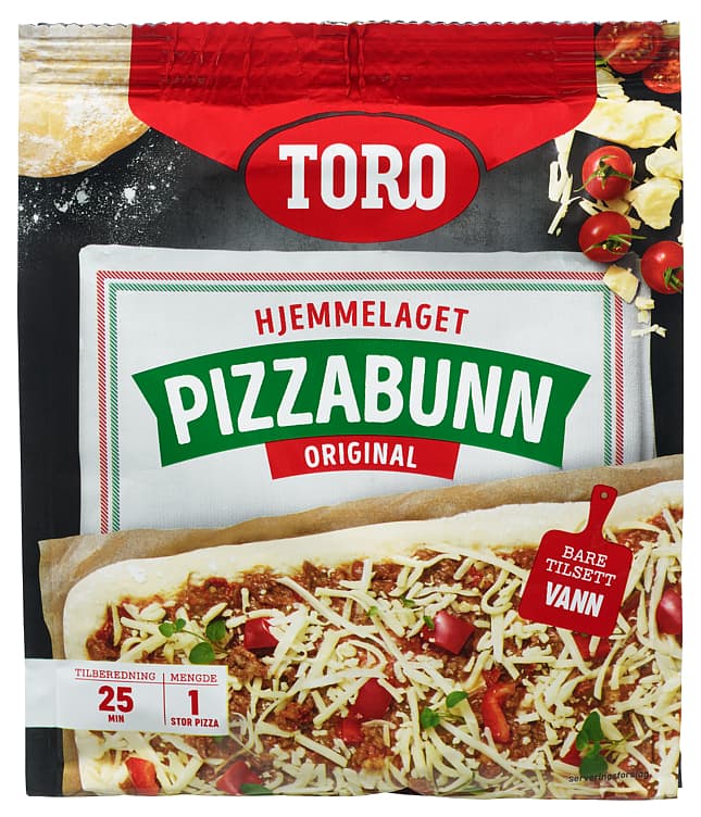 PIZZABUNN 380G Familiepakke Toro