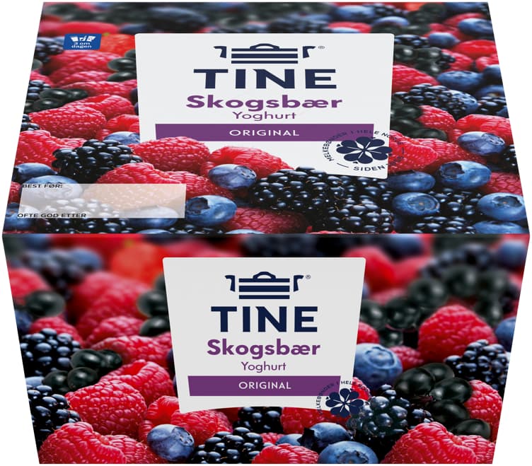 TINE YOGHURT SKOGSBÆR 4 x 150 g