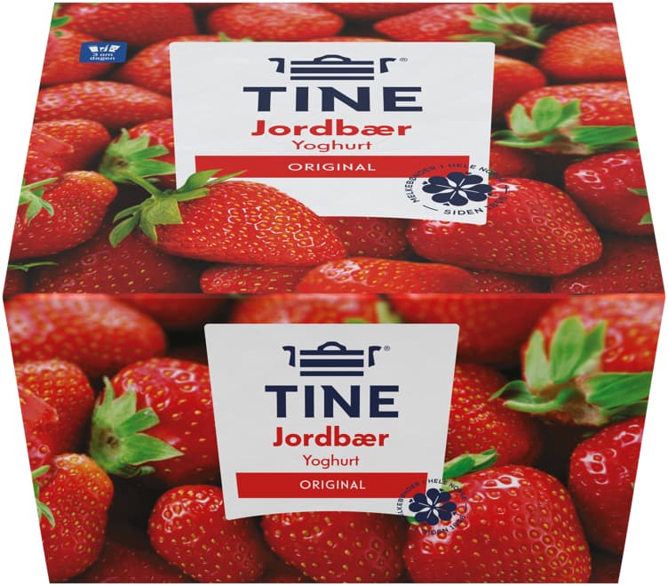 TINE YOGHURT JORDBÆR 4 x 150 g