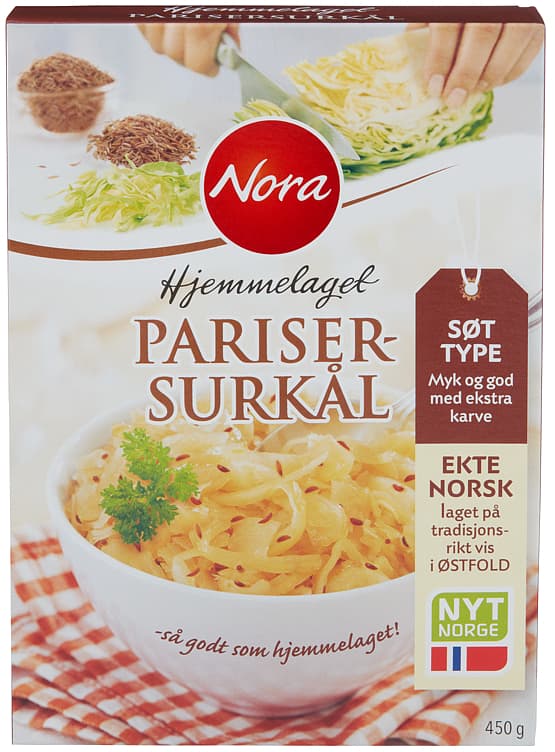 NORA PARISERSURKÅL 450 g hjemmelaget