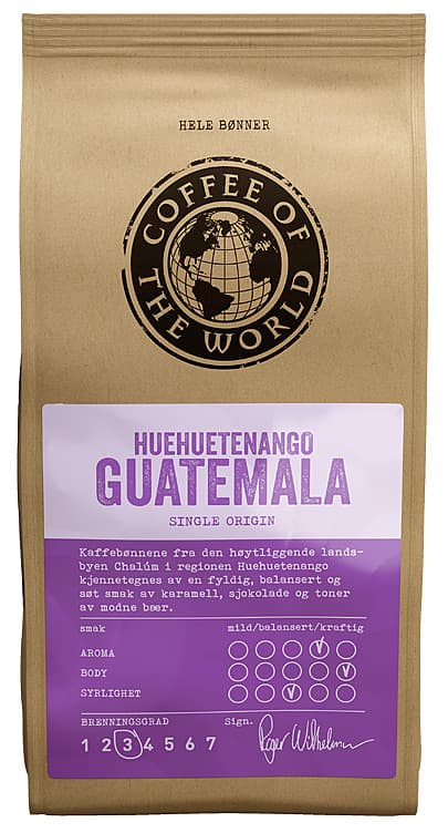 HUEHUETENANGO GUATEMALA 340 g cotw hele bønner
