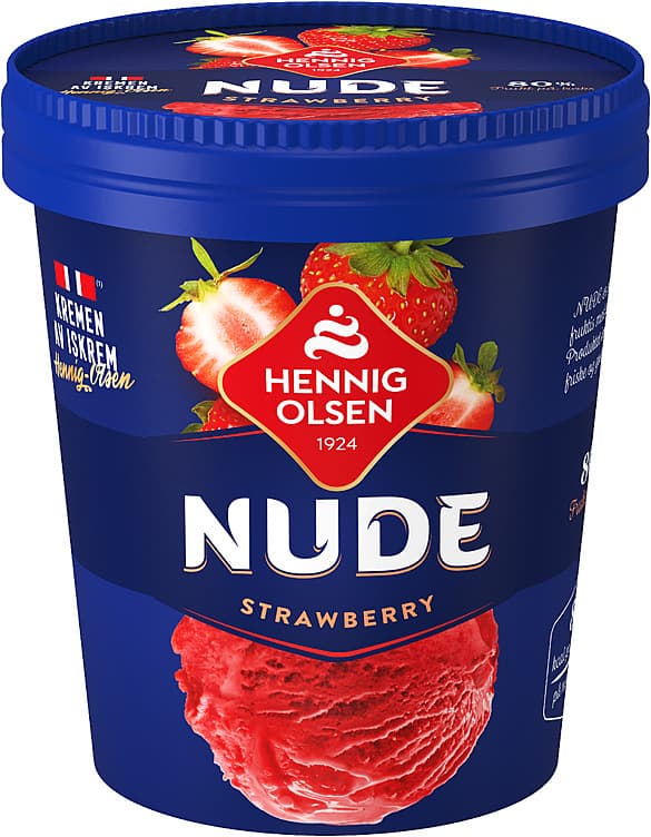 NUDE STRAWBERRY 500 ml 80% frukt hennig-olsen