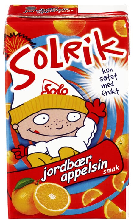 SOLRIK LETTERE 250 ml jordbær/appelsin