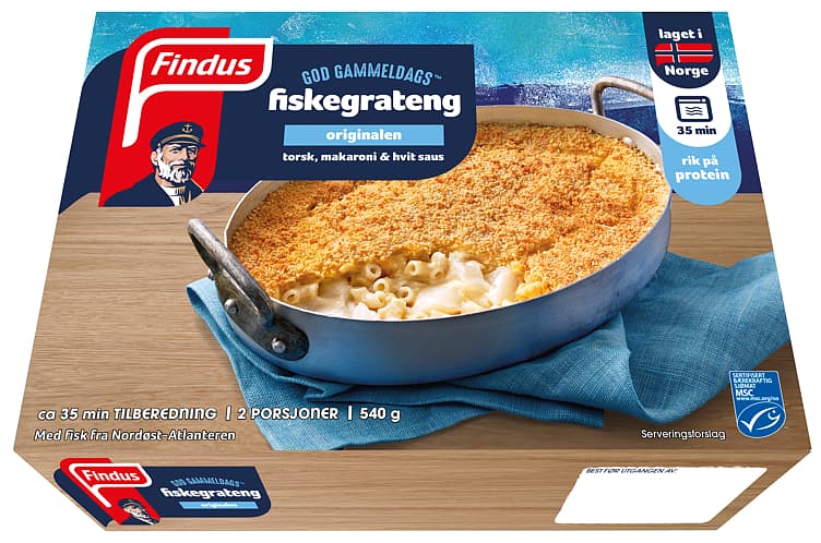 FINDUS FISKEGRATENG 540 g God gammeldags