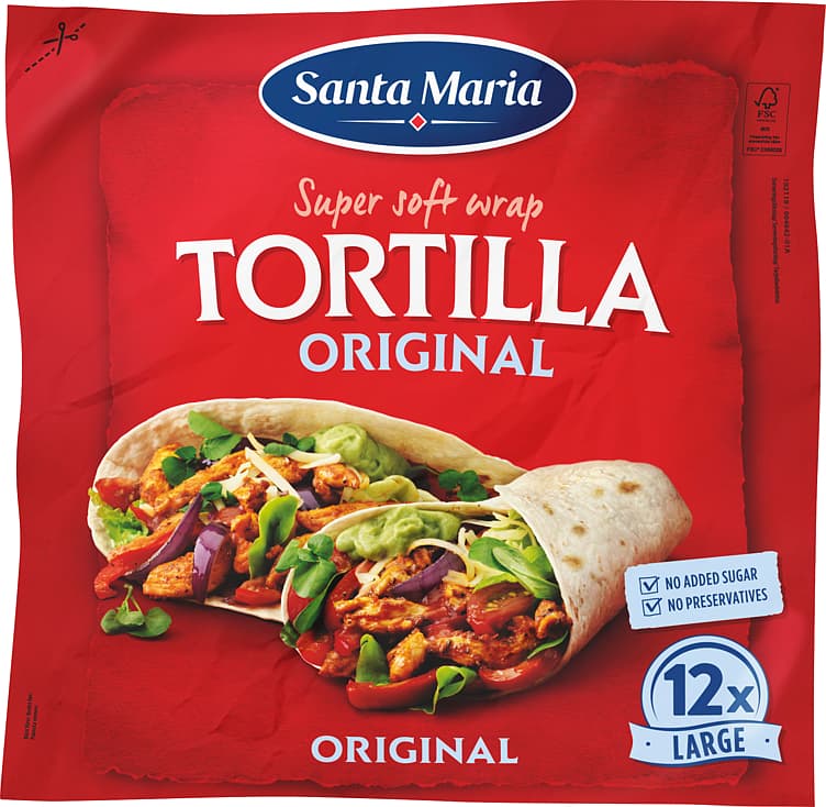 TORTILLA ORIGINAL LARGE 742 g Santa Maria