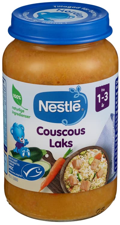COUSCOUS OG LAKS 220 g 1-3 år Nestle